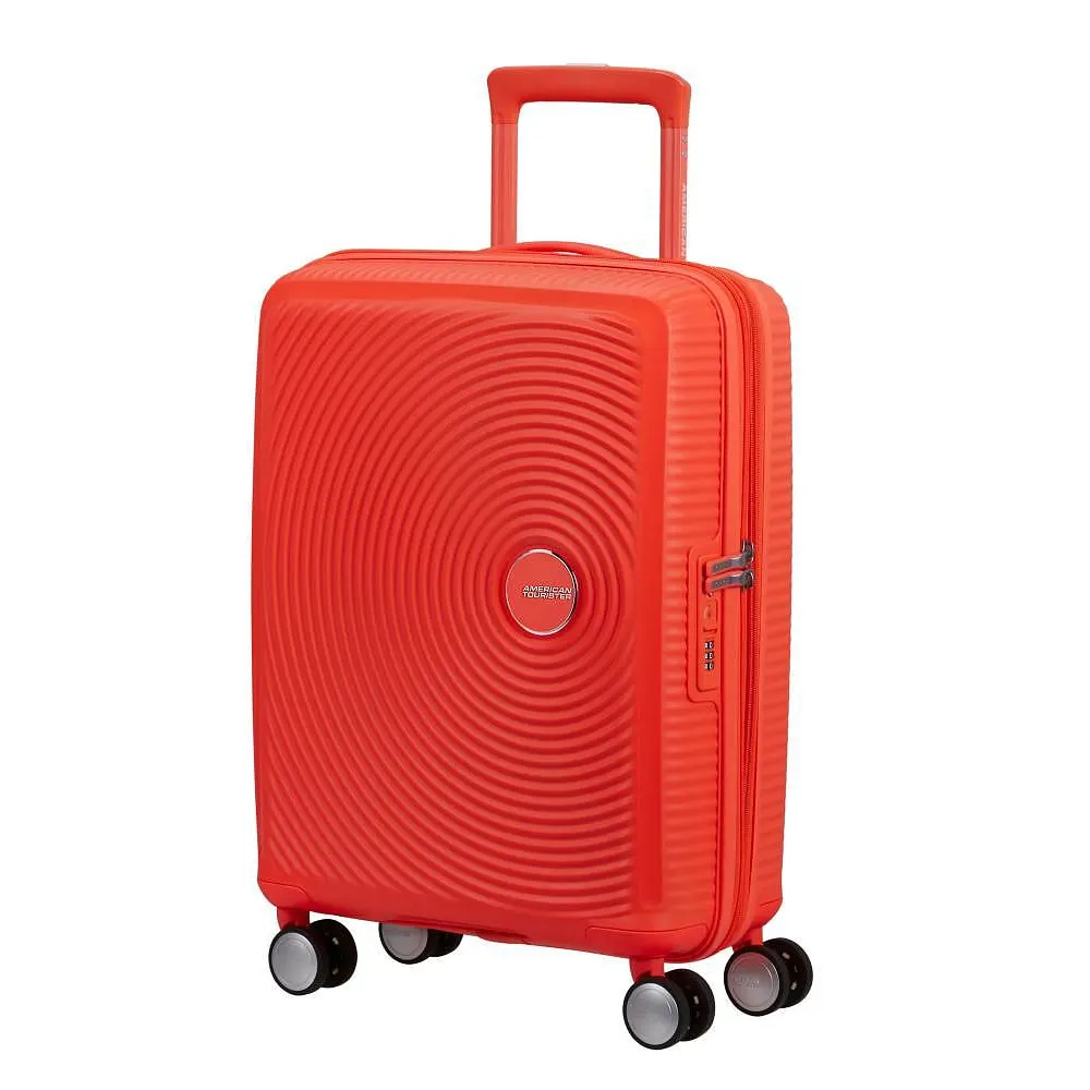 Куфар American Tourister - Soundbox, на 4 колела, 55см, с разширение, оранжев Куфар American Tourister - Soundbox, на 4 колела, 55см, с разширение, оранжев