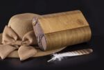 Ръчно изработена дамска чанта от дърво и естествена кожа Алба Змия“