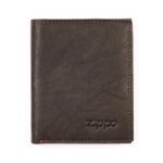 Мъжки портфейл Zippo, естествена кожа, кафяв