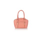 Дамска чанта с ципове ROSSI, розовa