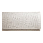 Дамски портфейл от естествена кожа Cross Charol Napa Ivory, цвят слонова кост