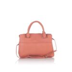 Класическа дамска чанта ROSSI, в бледо розово