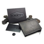 Мъжки портфейл с монетник и цип Coldfire Snake Eye - естествена кожа, RFID Защита
