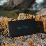 Дамско портмоне Coldfire Tactical Elegance от естествена кожа и карбон - RFID Защита, синьо