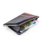 Калъф за кредитни карти и документи Coldfire с ципов монетник - Ares, RFID Защита, черен