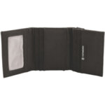 Портфейл Victorinox - Tri-fold, с ластик, черен