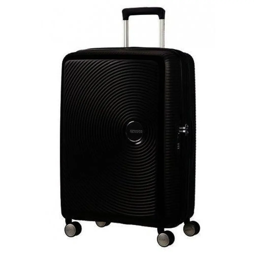 Куфар American Tourister на 4 колела, колекция Soundbox, 67 см, с разширение, черен