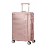 Куфар на 4 колела American Tourister Alumo 55 см, розов