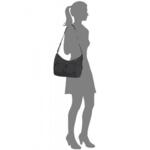 Дамска чанта размер М с два джоба Move 3.0 в черен цвят