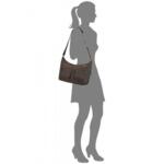 Дамска чанта размер М с два джоба Move 2.0 в тъмно кафяв цвят