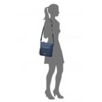 Дамска чанта за през рамо Karissa син цвят
