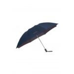 Тройно сгъваем автоматичен чадър чадър Up Way Dark Blue/Mandarin Orange