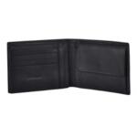 Success 2 SLG Портфейл от естествена кожа  с отделение за монети и RFID защита черен цвят
