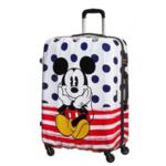 Куфар на 4 колелца American Tourister Disney Legends Mickey 75 см на сини точки