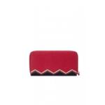 Seraphina дамски портфейл от 100% PU в цвят червено и черно