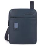 AKRON Вертикална чантичка за рамо с отделение за iPad AIR - iPad Pro 9,7/iPad 11" в тъмно син цвят