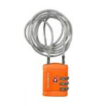 Travel Accessories Катинарче с TSA кодова ключалка с дълъг кабел оранжев цвят