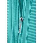 Куфар American Tourister Soundbox на 4 колела, 55см, с разширение, Poolside Blue