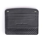 Мъжки портфейл Pininfarina - Folio Carbon, 6 отделения за карти, черен-Copy
