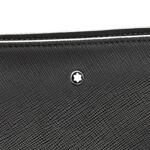 Чанта Montblanc - Sartorial Envelope Medium, естествена кожа, черна