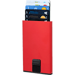 Алуминиев калъф за кредитни карти Samsonite Alu Fit, с RFID защита, червен