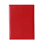Папка Adres - A4, естествена кожа, червена