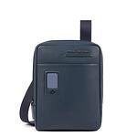 AKRON Компактна вертикална чантичка за рамо с отделение за iPad mini/iPad mini3 в син цвят