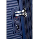 American Tourister Soundbox спинер на 4 колела 55cm с разширение в тъмно син цвят