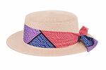 Лятна плажна шапка в розов цвят CA2206