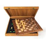 Луксозен ръчно изработен шах Manopoulos - 40x40 см, 7.6 см фигури