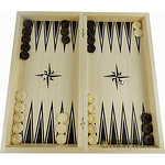 Комплект шах и табла Oreshak, ръчна изработка 34x34 см