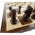 Комплект шах и табла Oreshak, ръчна изработка, 48x48 см