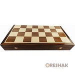 Комплект шах и табла Oreshak, ръчна изработка, 48x48 см
