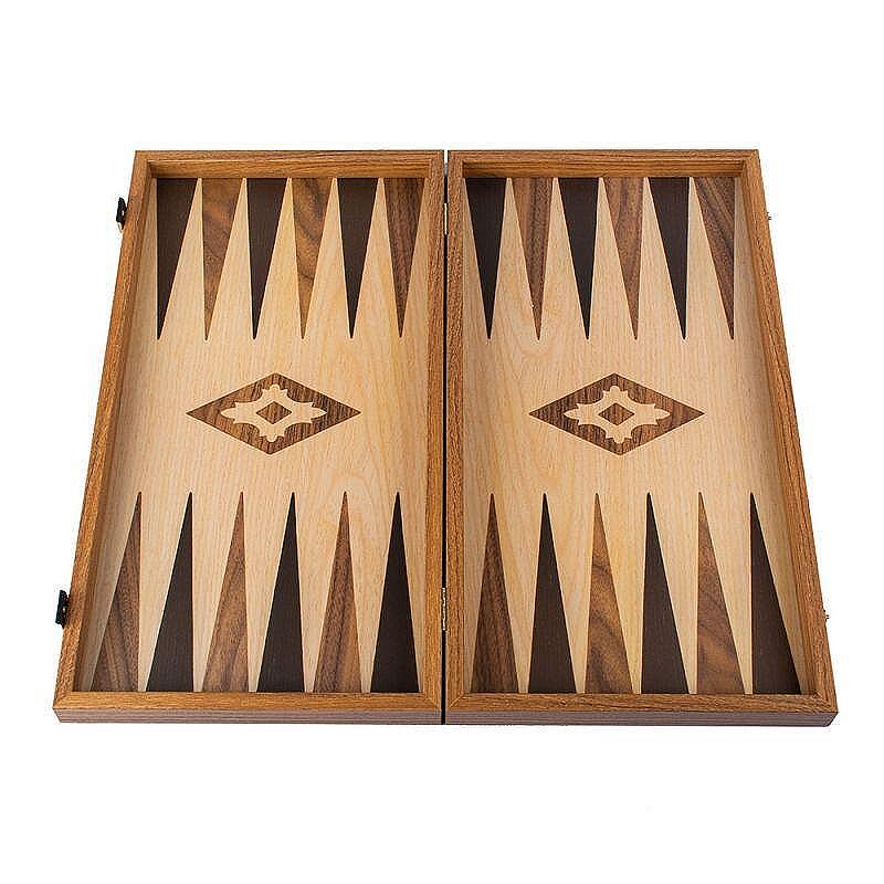 Табла за игра Manopoulos - Oak & Walnut, 52x48 см
