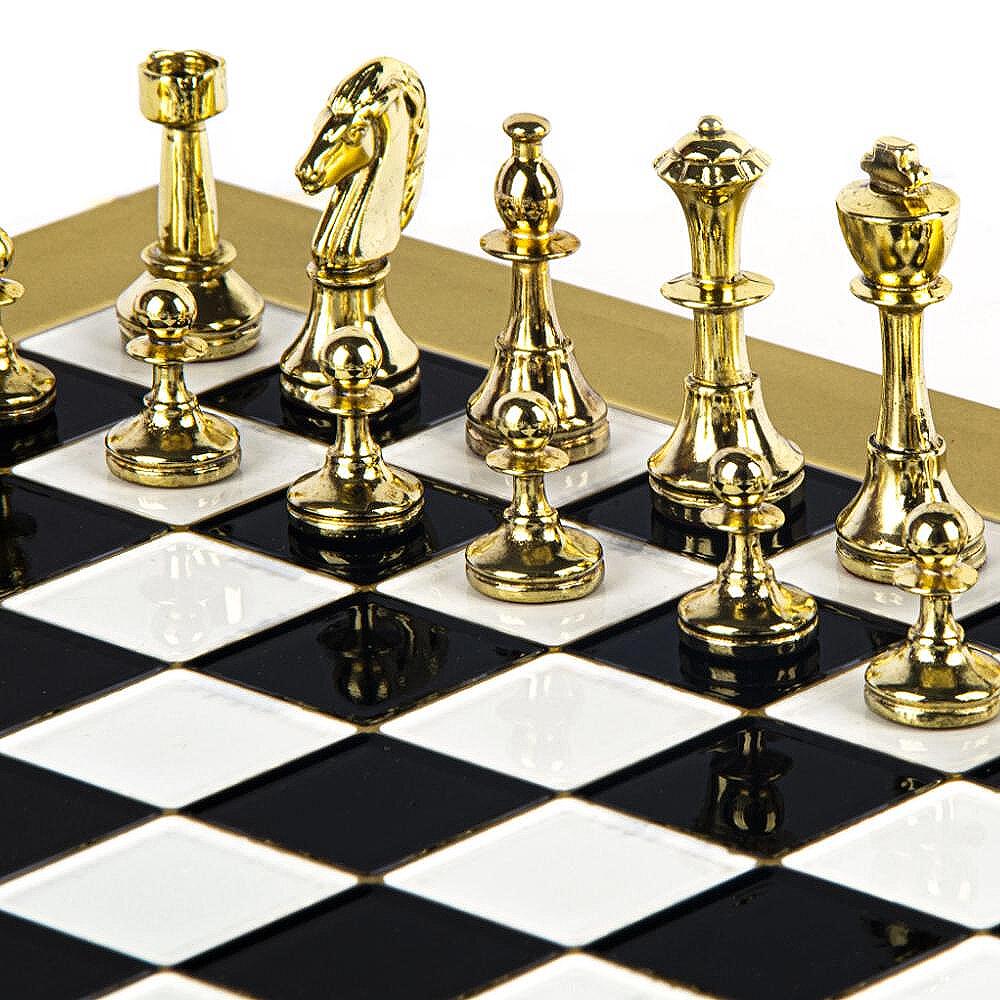 Луксозен шах Manopoulos - Staunton Brown, 36x36 см-Copy