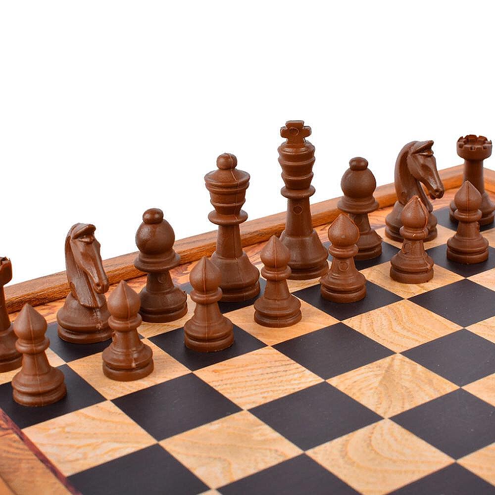 Комплект шах и табла Manopoulos Traditional Style, 27x27 см