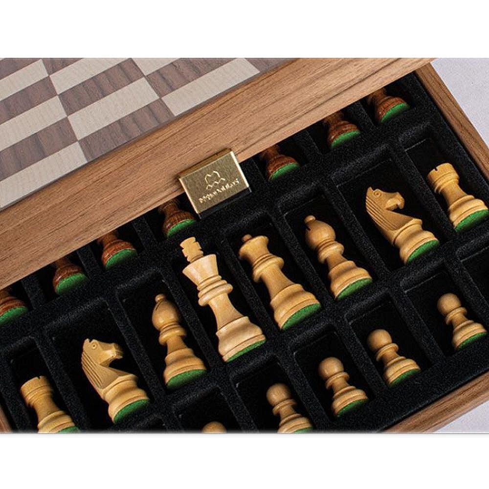 Луксозен ръчно изработен шах Manopoulos, 25x25 см