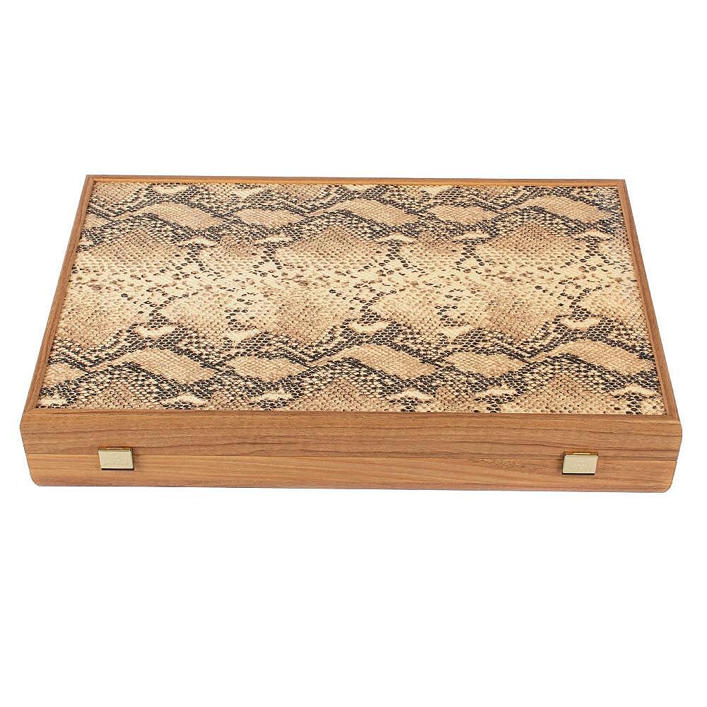 Табла за игра Manopoulos - Snake Tote, естествена кожа, 60x48 см Табла за игра Manopoulos - Snake Tote, естествена кожа, 60x48 см