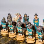 Луксозен шах Manopoulos - Войната на самураите 26x26 см