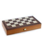 Комплект шах и табла Manopoulos - Венге 30x30 см