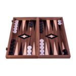 Комплект шах и табла Manopoulos - Орех, 40x38 см