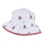 Лятна шапка с UV 15+ защита за момичета с красива периферия