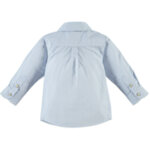 Детска риза с дълги ръкави в светло син цвят