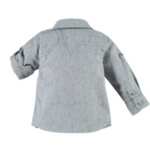 Детска риза с дълги ръкави от лен и памук