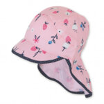 Лятна шапка с UV 50+ защита за момичета с платка на врата