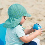 Детска лятна шапка с UV 50+ защита за момчета с платка на врата