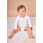 Бебешко боди с дълъг ръкав от 100% органичен памук