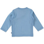 Детска блуза с дълги ръкави в син цвят и щампа