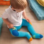 Детски, памучен чорапогащник за пълзене