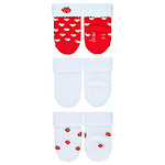 Бебешки къси чорапи Sterntaler, за момиче - 3 чифта